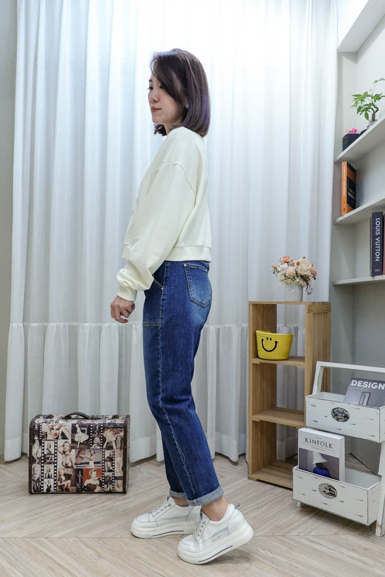 #931 直立式口袋牛仔長褲