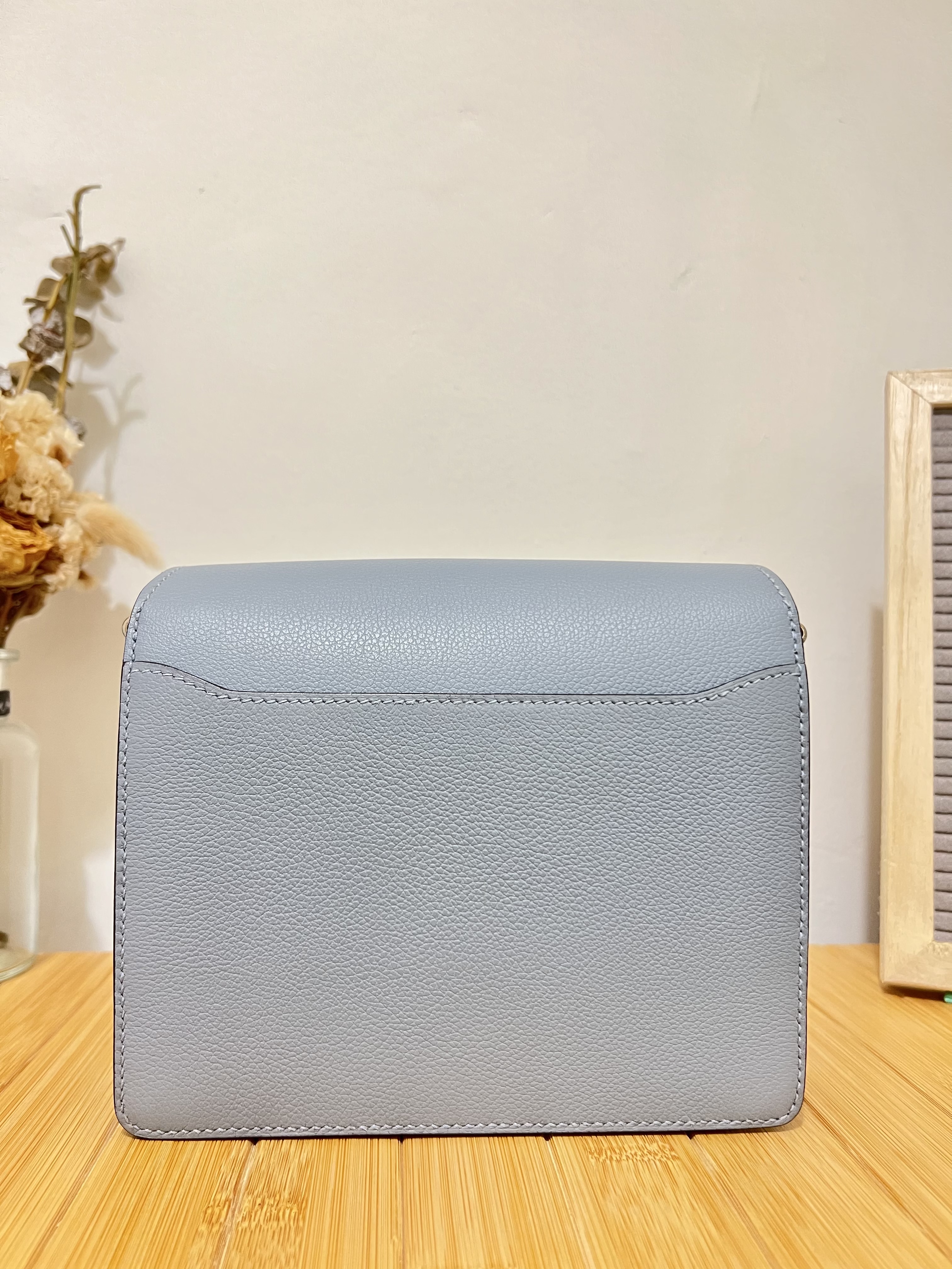 Hermes mini roulis (stamp u/ Bleu Lin/ evercolor)