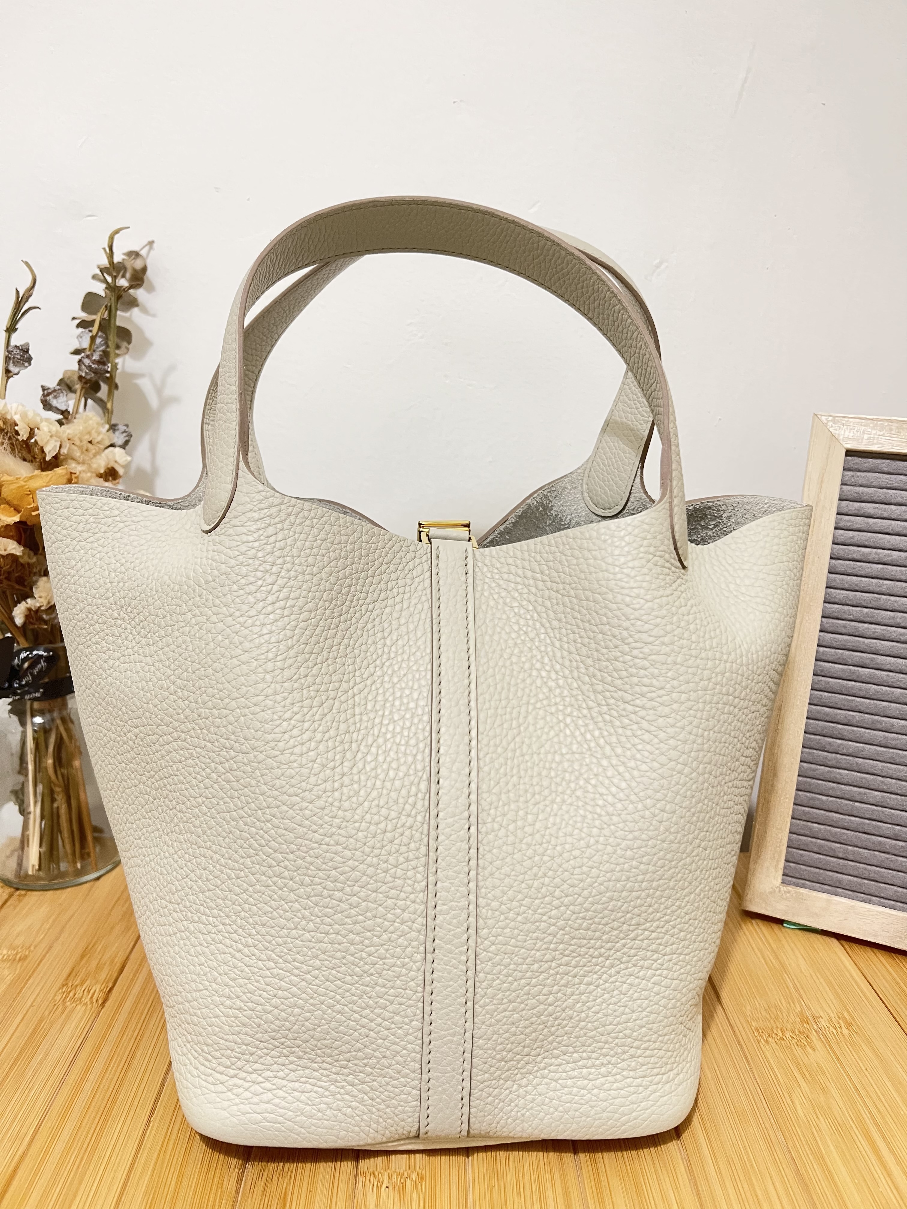 *Unused* Hermes Picotin 22 (stamp u/ beton/ clemence)