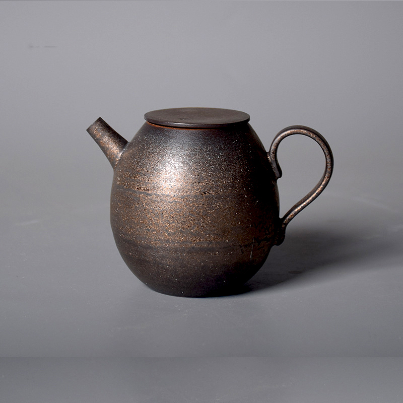 有溫度的器物 鎏金鐵鏽釉 泡茶器10入禮盒套裝 斑斑鏽跡 拙樸本真