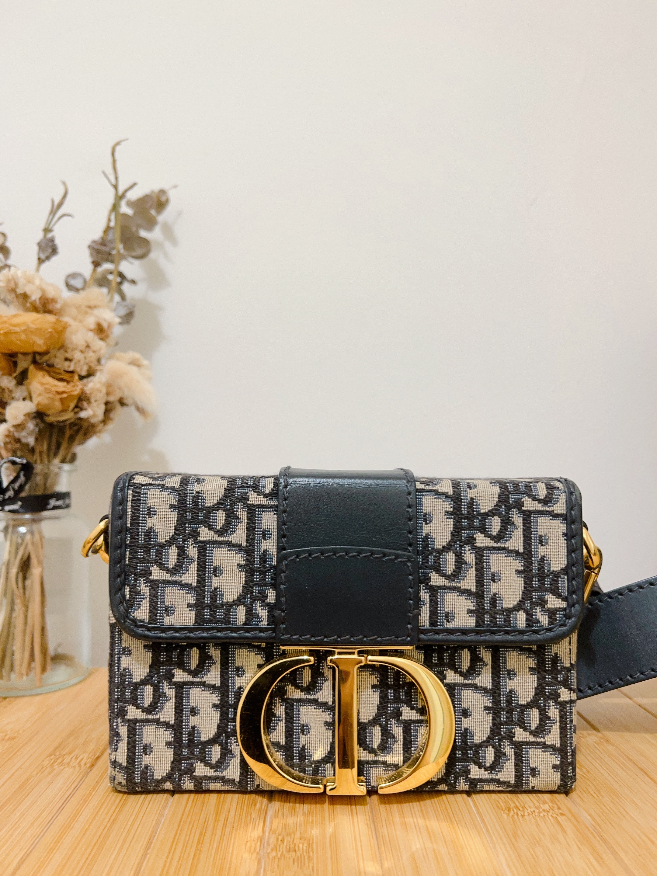 Dior 30 montaigne box (blue oblique)