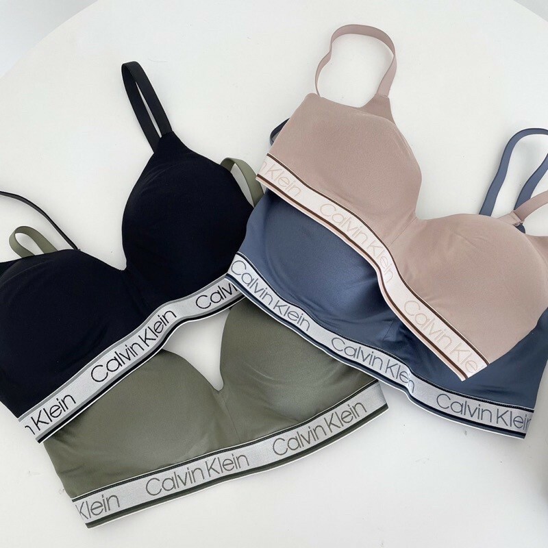 Calvin Klein CK 彈性 有襯墊 交叉 集中 運動內衣