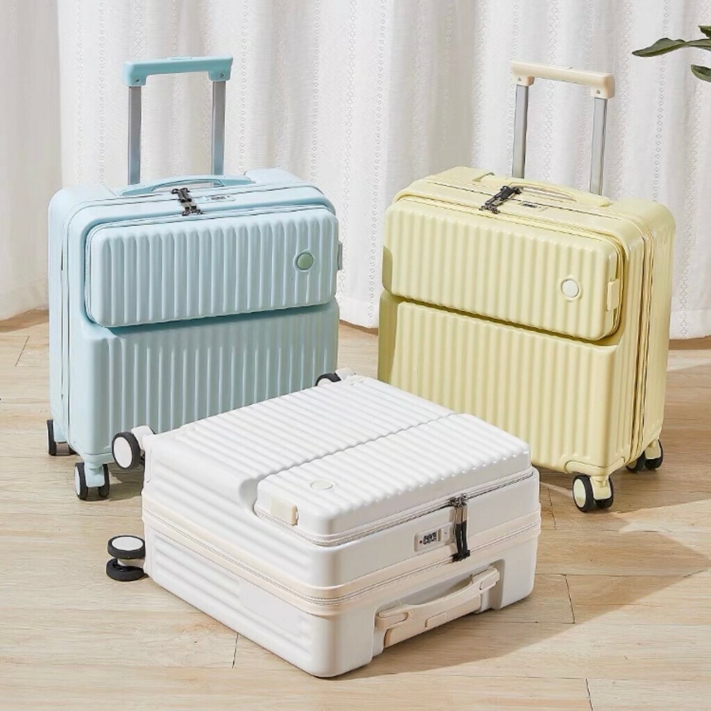 日系 側開登機箱 行李箱 20寸 長款/正方形款