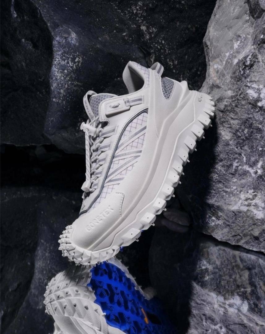 代購 Moncler Trailgrip GTX  盟可睐 白灰 抗撕裂材質運動休閒鞋 厚底增高 男女