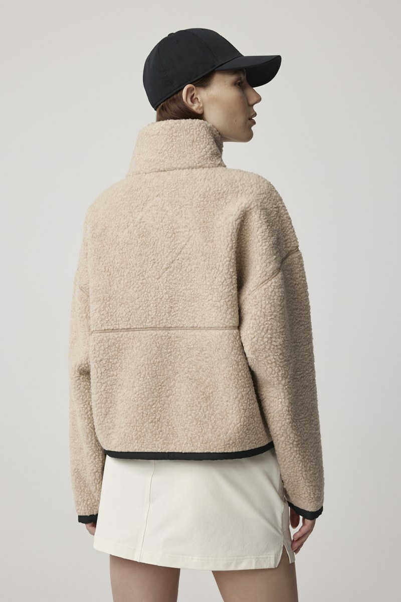 美加代購 CANADA GOOSE 加拿大鵝 Simcoe 高領 羊毛長袖 外套 戶外 奶茶色 SEP