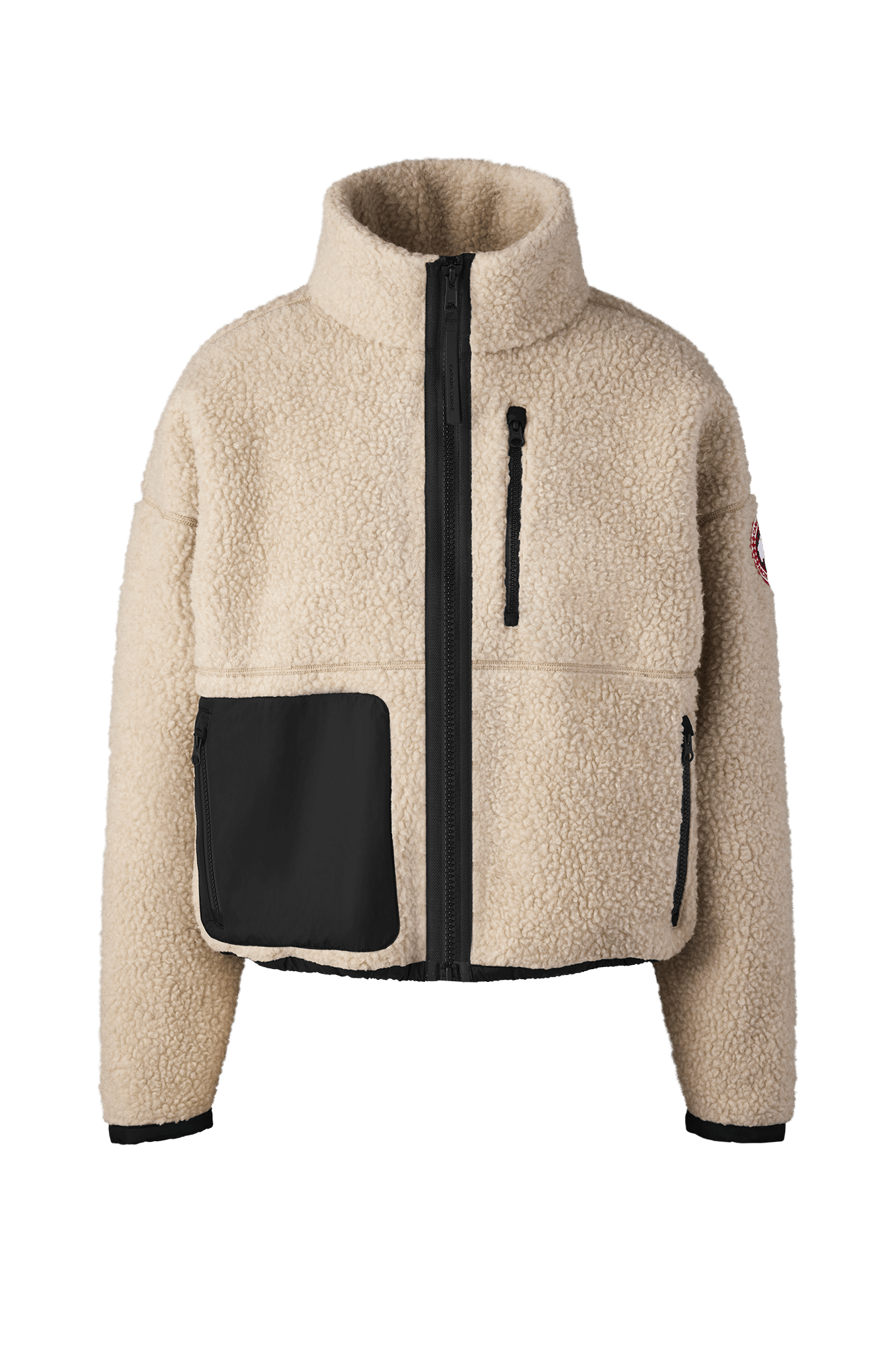 美加代購 CANADA GOOSE 加拿大鵝 Simcoe 高領 羊毛長袖 外套 戶外 奶茶色 SEP