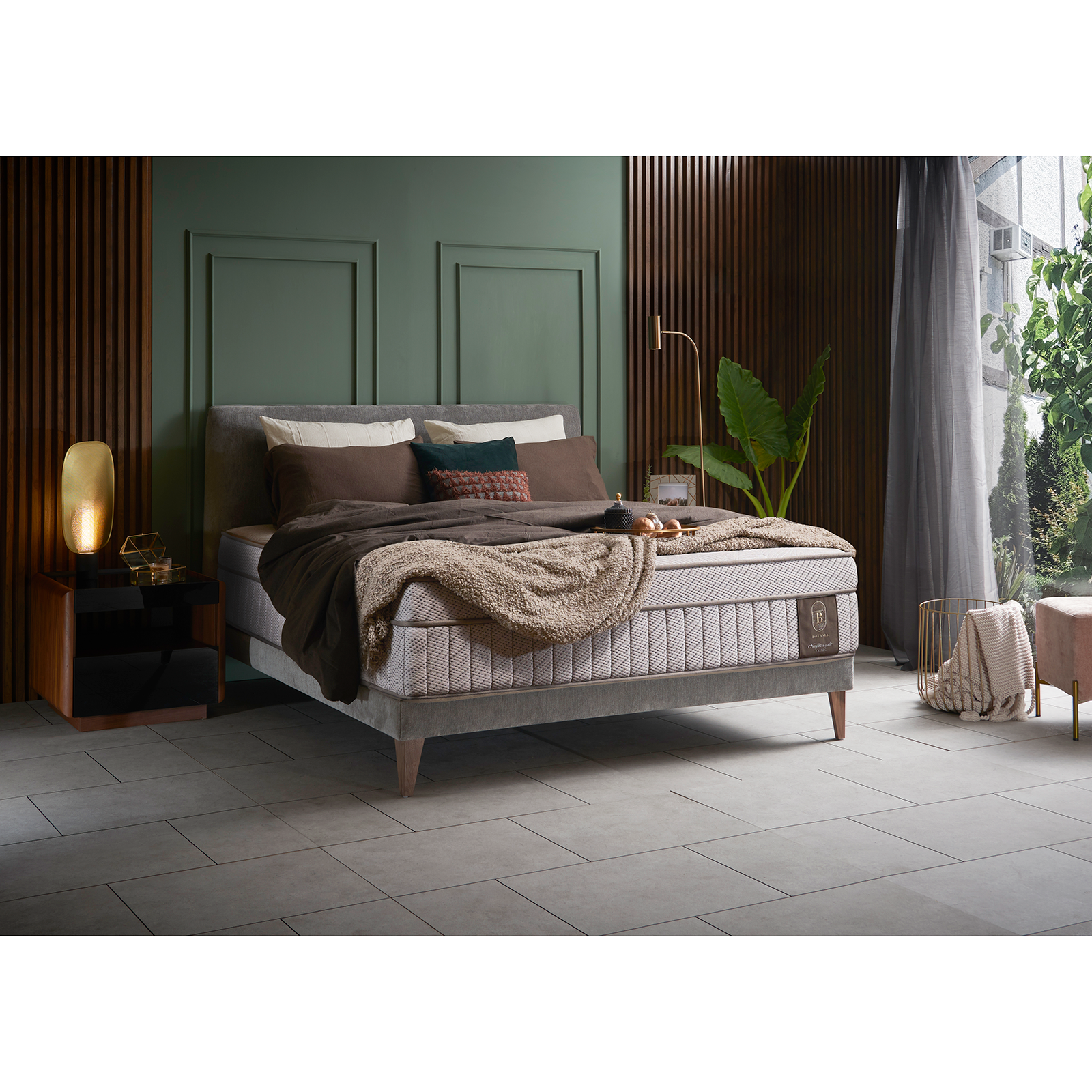 Botania 奢華超柔軟天絲床墊〔MAT-030〕【雙人床墊/乳膠床墊推薦/獨立筒床墊】