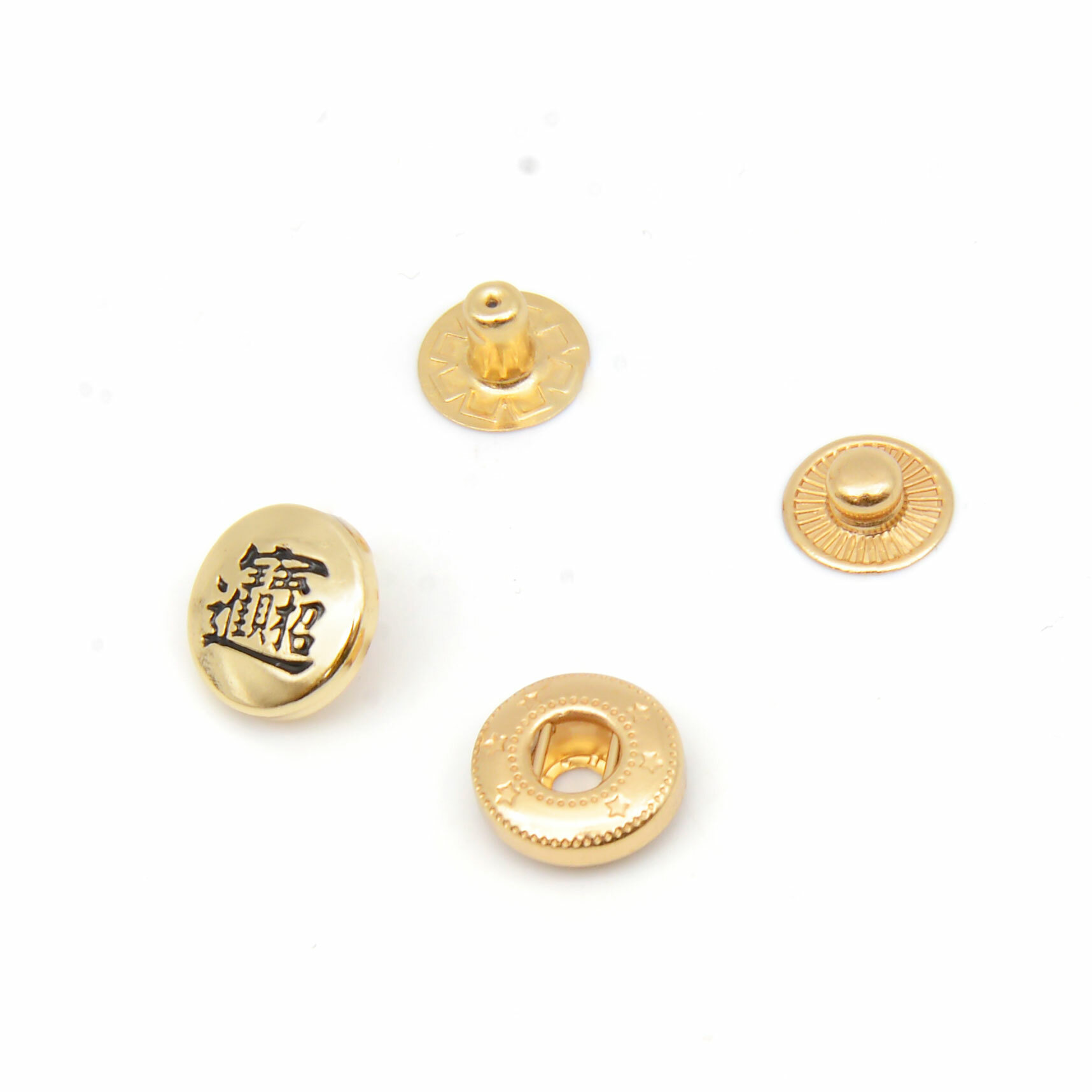 金屬四合壓釦【招財進寶】