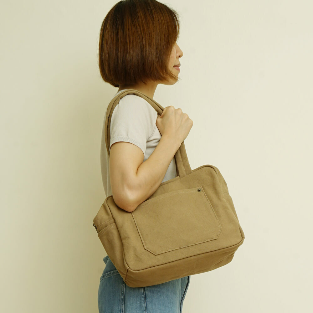 HAVE A NICE DAY  日用旅行包  褐土