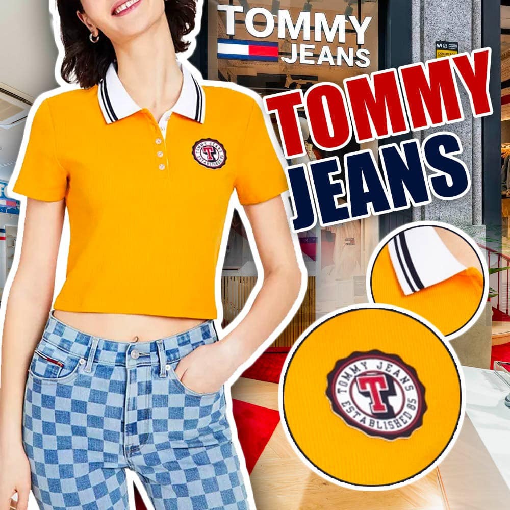 【現貨】Tommy Jeans Z23012 Polo 有領上衣 (橙色)