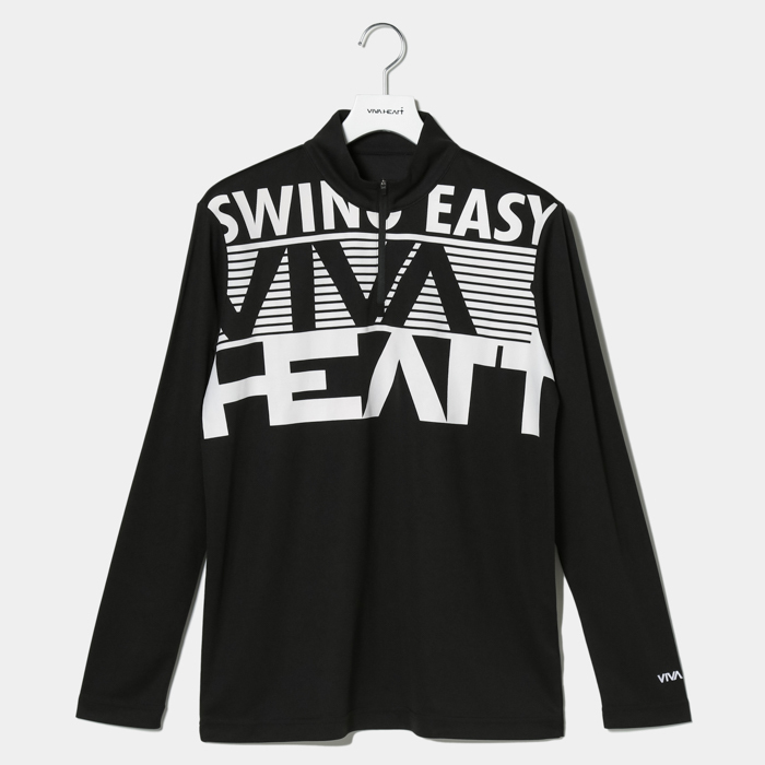 男士-半拉鍊大標誌長袖