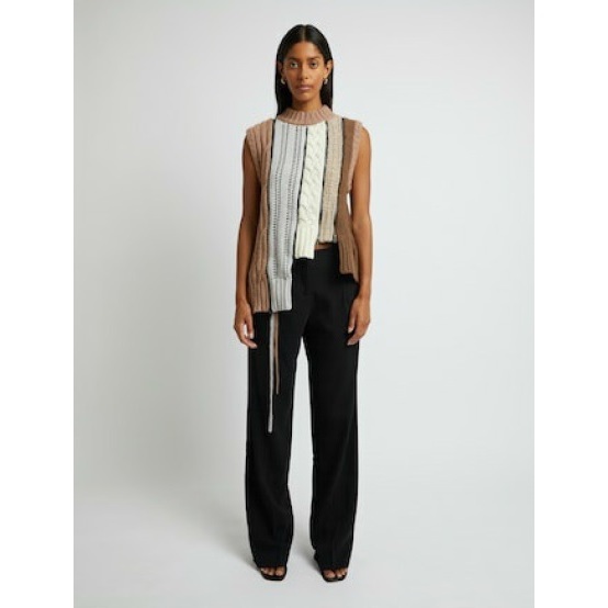 Christopher Esber - 拼接不規則麻花背心