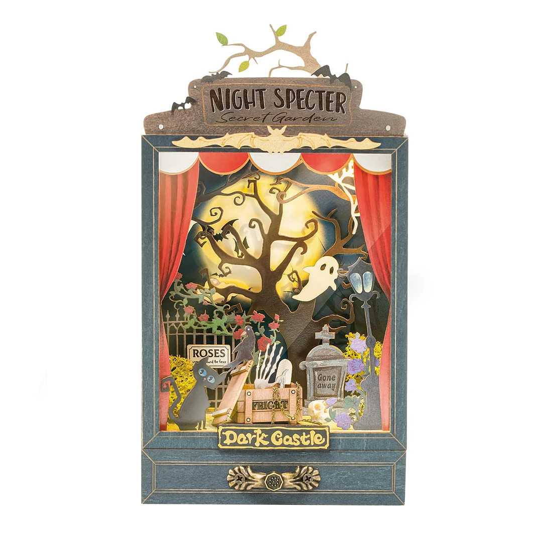 《 Robotime 》木製 DIY 祕密花園 劇場組裝小屋 荊棘古堡 DS023