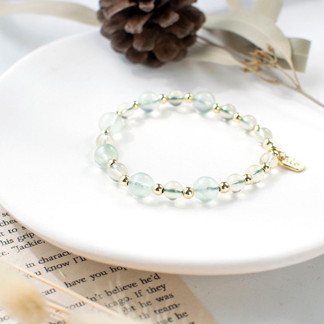 能量手鍊【萊姆】黃水晶葡萄石手鍊