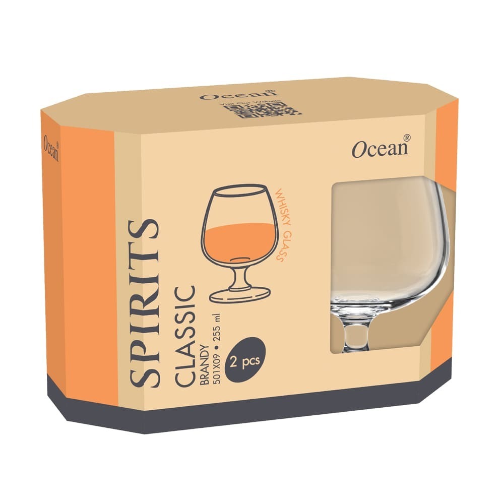 Ocean 標準白蘭地杯9oz-255ml(2入禮盒組)/1組