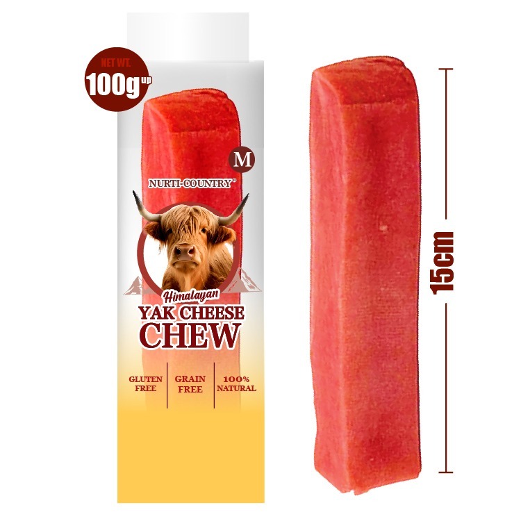Nurti-Country 喜瑪拉雅山犛牛芝士潔齒骨(士多啤梨味) (M) (NCYS-4323)
