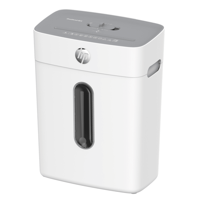 HP OneShred 8CC 粒狀小型碎紙機(5x18mm 粒狀), 每次碎紙8張、紙箱容量 15 litres 美國名牌, 中國製造