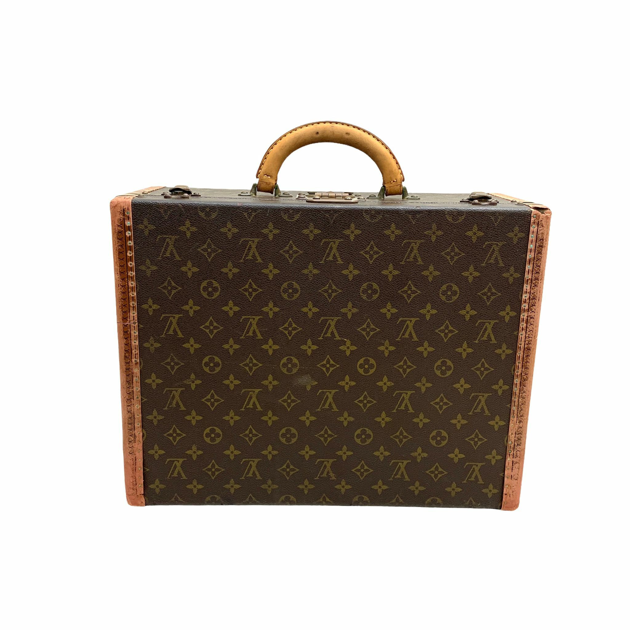 85%NEW,二手LV行李箱 啡色MONOGRAM LV VINTAGE ,LV中古,LV喼, LV家品 #香榭站正品