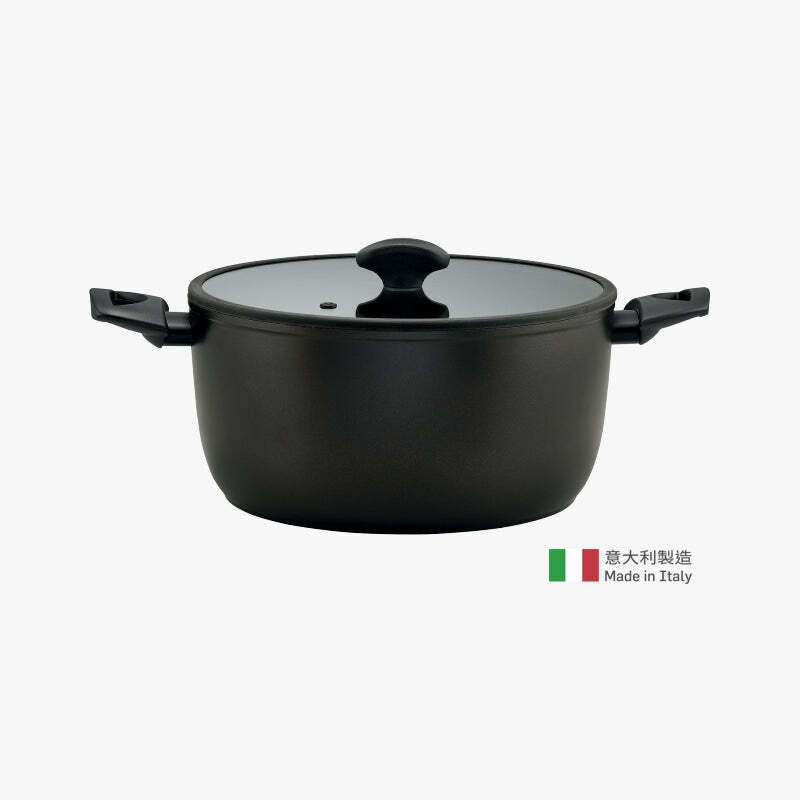 最後一隻出清《ESSTEELE 意帝斯》鑽石不沾導磁湯鍋28cm/7.7L (有蓋)