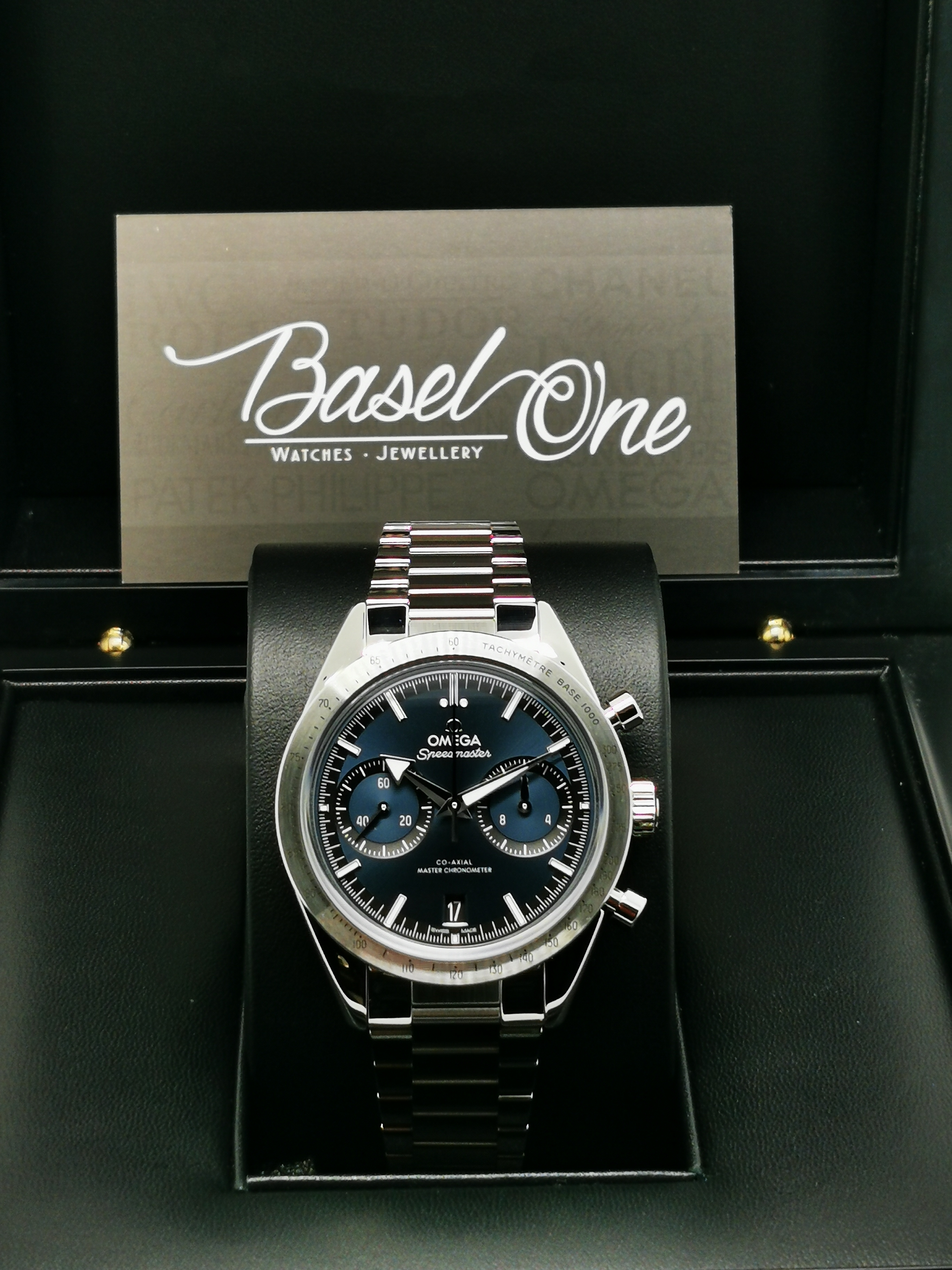 BRAND NEW OMEGA SPEEDMASTER '57 BLUE DIAL STEEL 332.10.41.51.03.001 33210415103001 40 MM