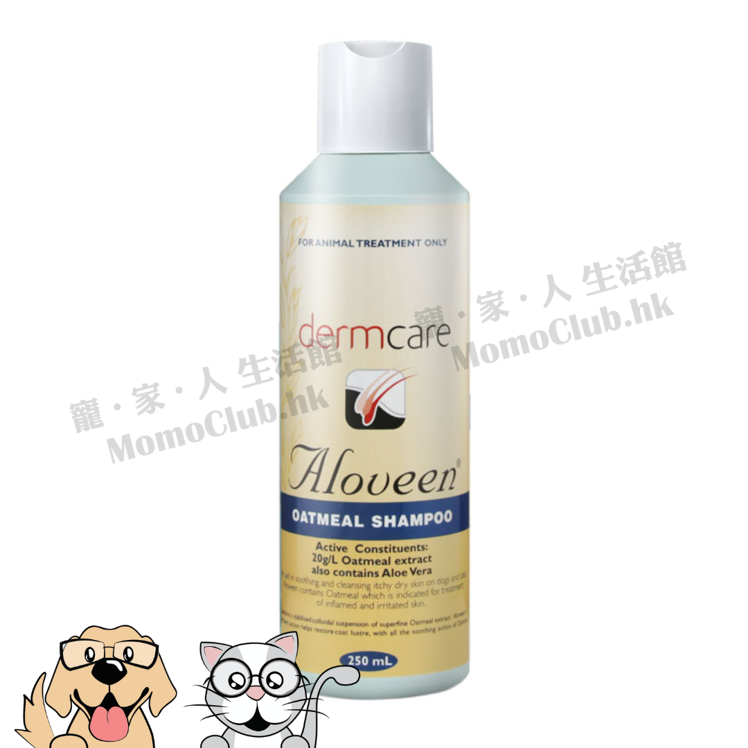 Dermcare - Aloveen 三條毛燕麥蘆薈沖涼液 250ml [貓犬用]