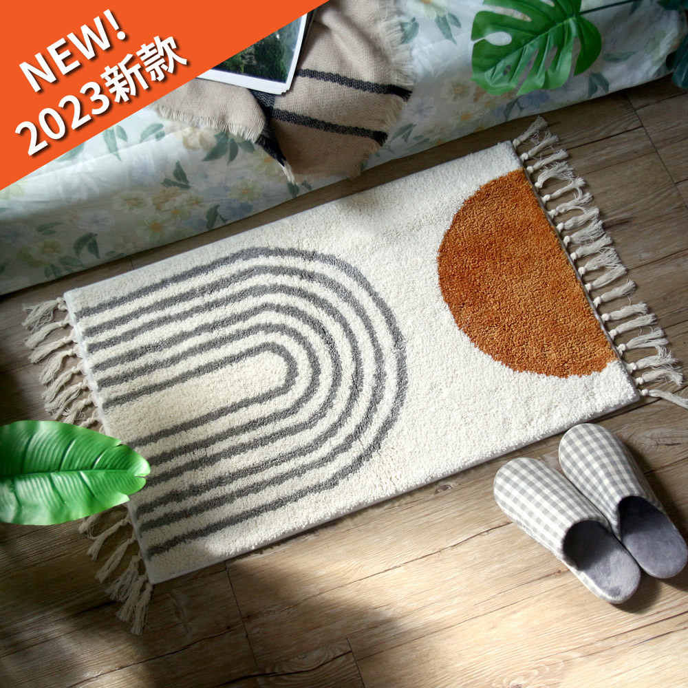 TROMSO西班牙圖騰流蘇吸水大地墊-日耳曼黃【H0322021】