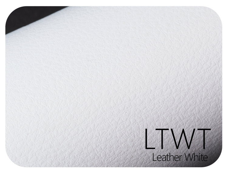 LIFE+GUARD LTWT Leather White LIFE+GUARD WABU Wave Blue vinyl skin sample for 3C protective wraps