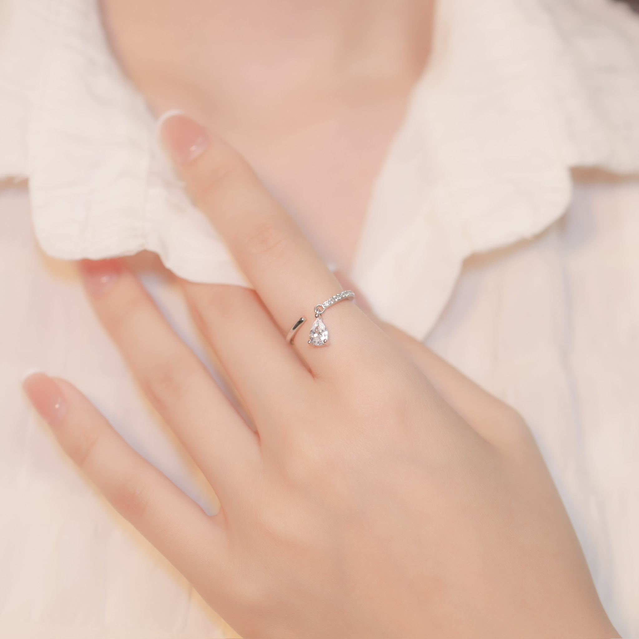 | 925 Silver・ White Gold | Starlit Ring  | RI0446 |