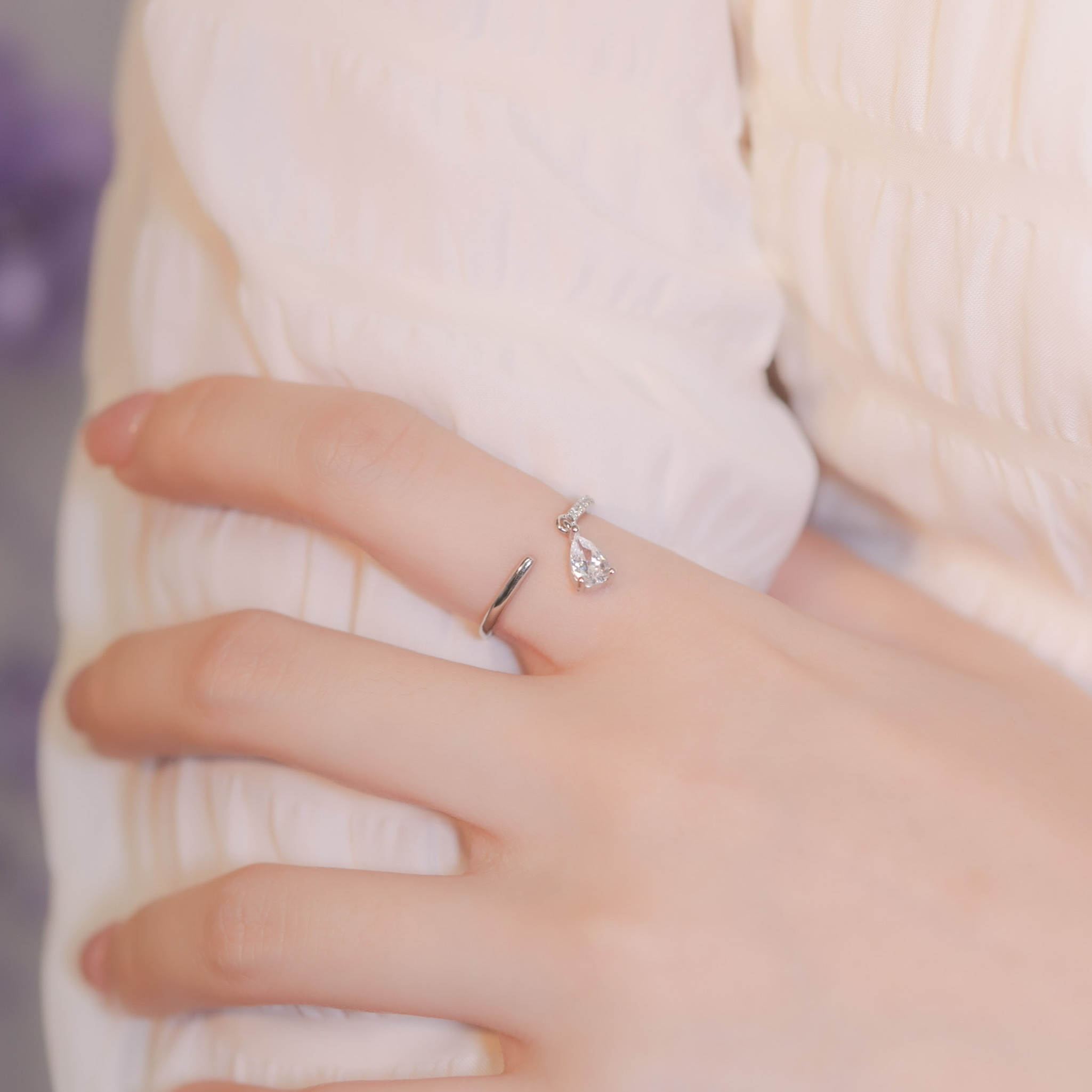 | 925 Silver・ White Gold | Starlit Ring  | RI0446 |