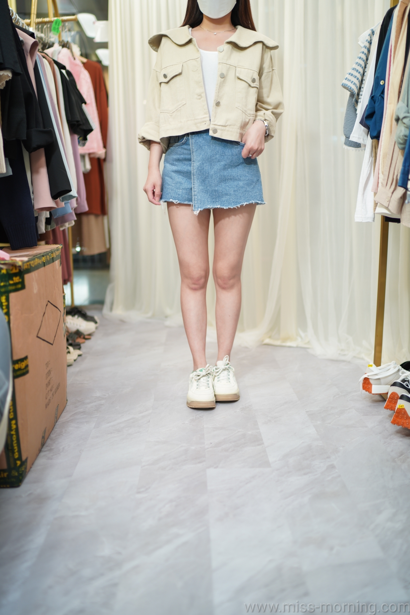 買大反領牛仔外套(13389)