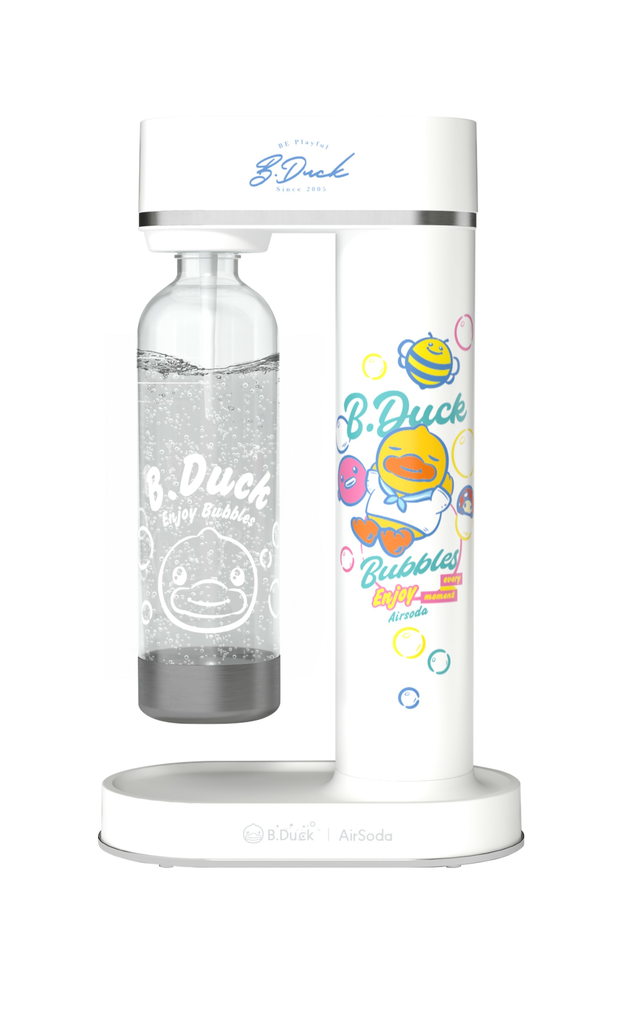 美國Airsoda x B.Duck 升級版 家用梳打水氣泡機Pro 982 白色/黑色 (贈送：B.Duck 限量禮品包 & 食品級二氧化碳氣瓶360g x1)