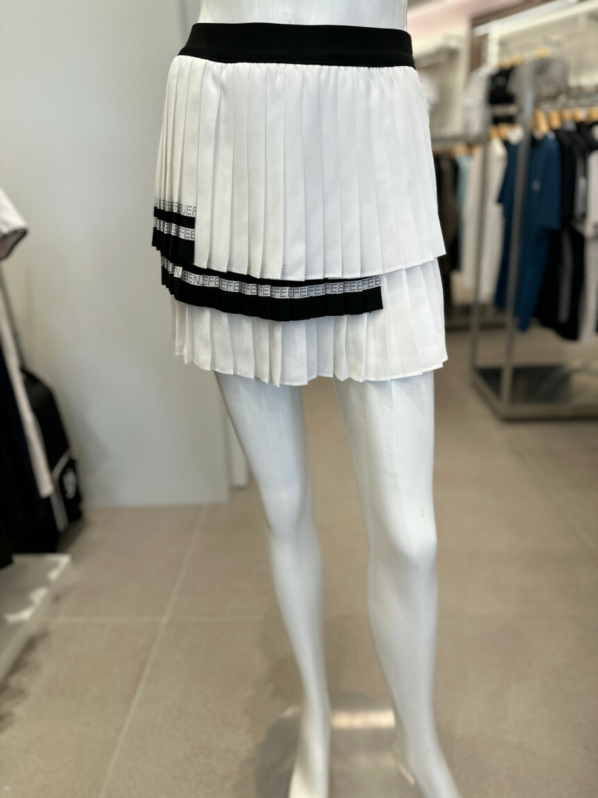 女款 M303 韓版春裝NEW7折起/韓國正品Benjefe Golf同步/優雅3層雪紡衫蛋糕百褶裙褲（附小球包）/高爾夫球女裝