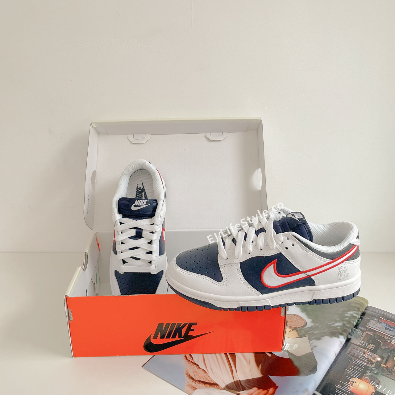 NIKE DUNK LOW 休斯頓彗星隊 彗星四連冠 紅 白 藍 女鞋 DZ2780-100 / 預購