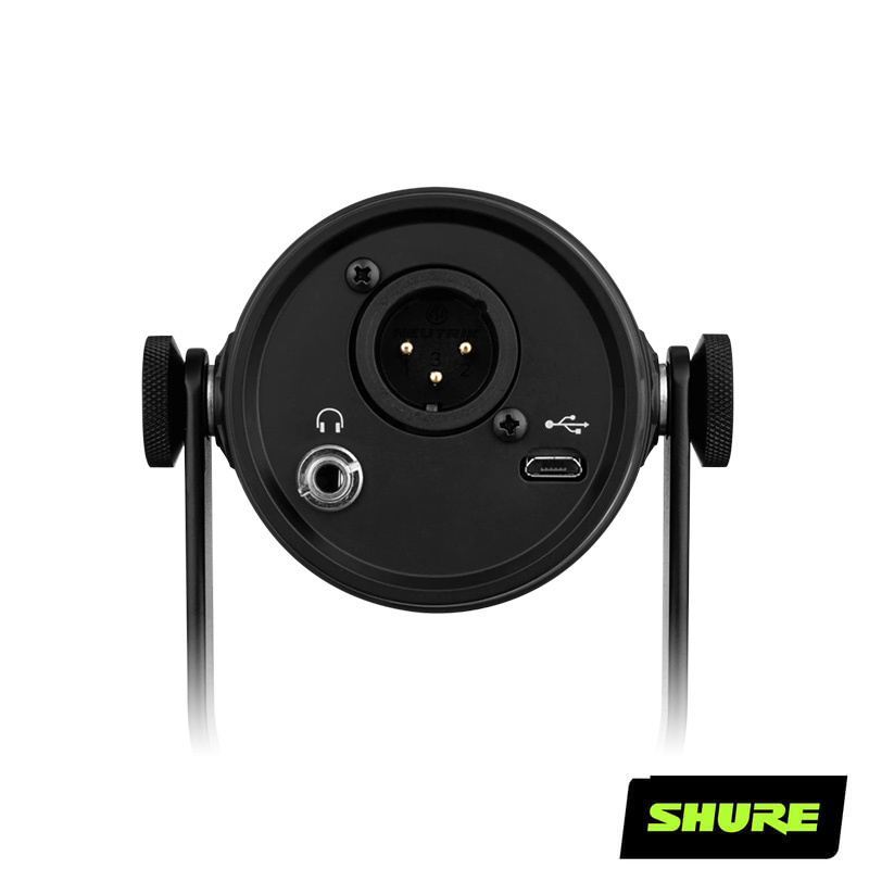 SHURE MV7 W/BK XLR/USB 麥克風 (Podcast/錄音/唱歌/直播) 限量加購桌邊夾