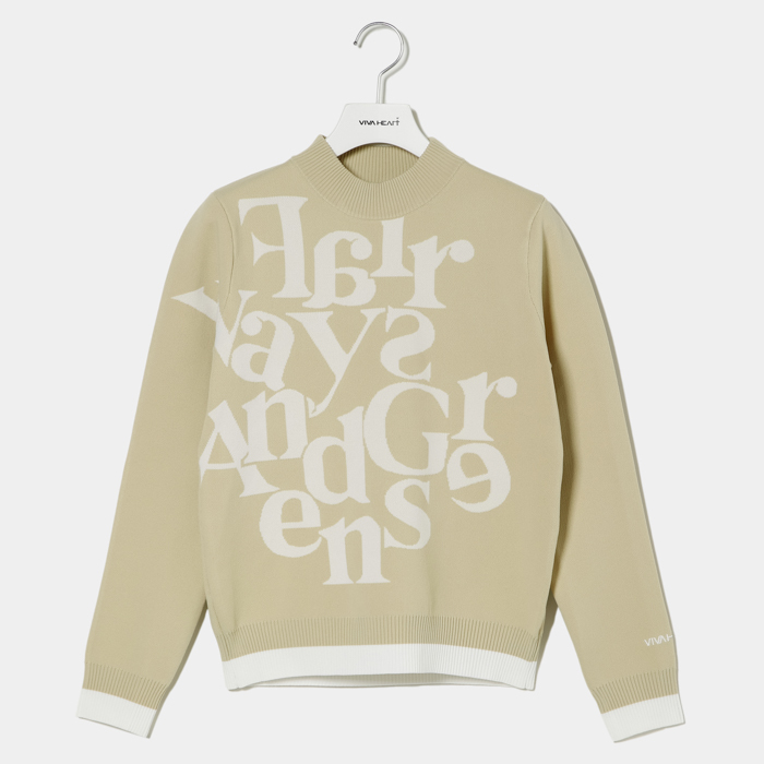 女士-文字圖案JQ針織衫