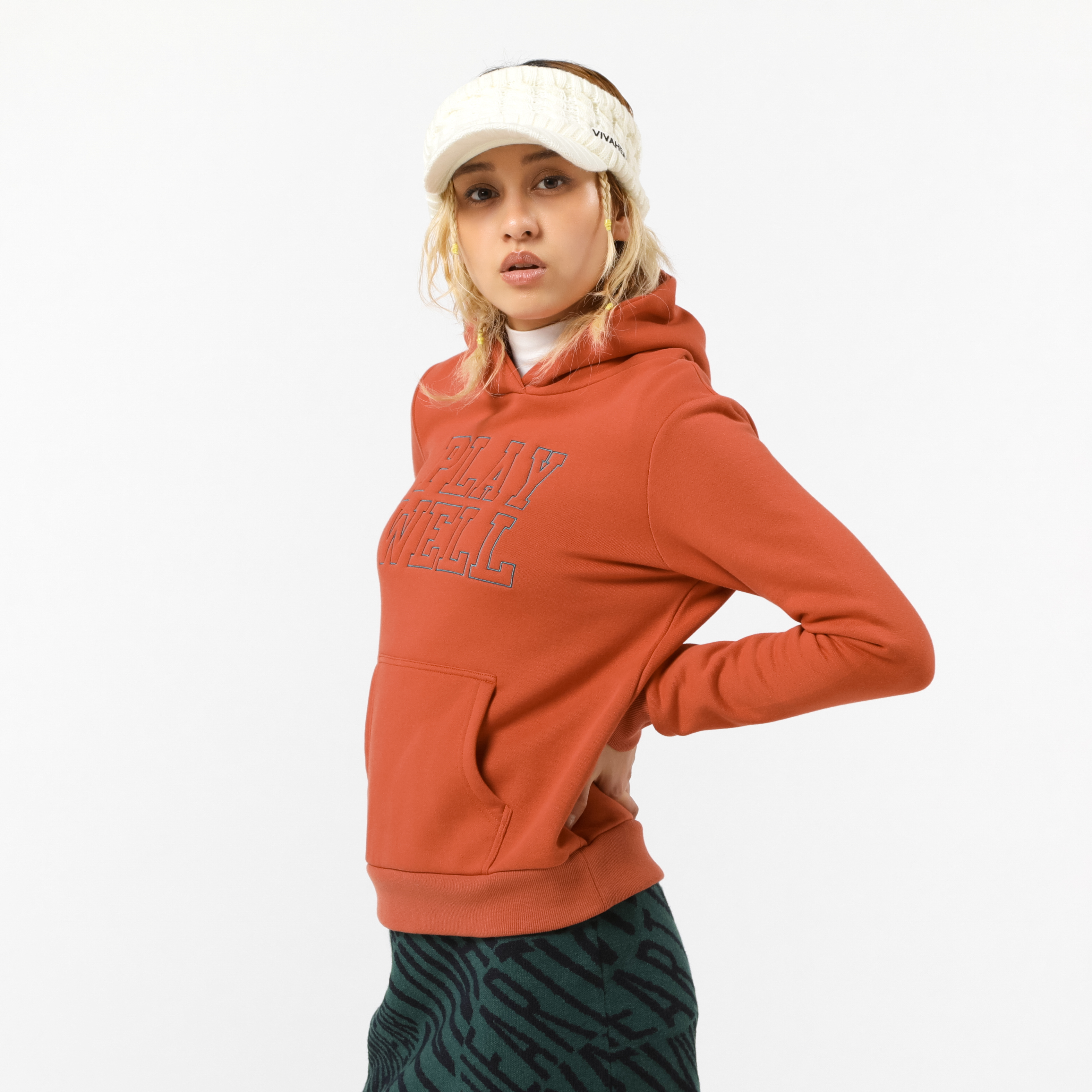 女士-3D字母連帽衫