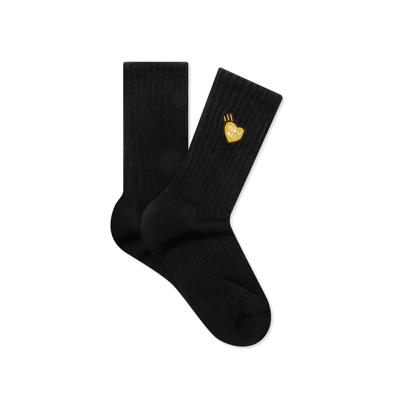 HUMAN MADE PILE SOCKS 愛心長襪 黑/灰/白-HM26GD004