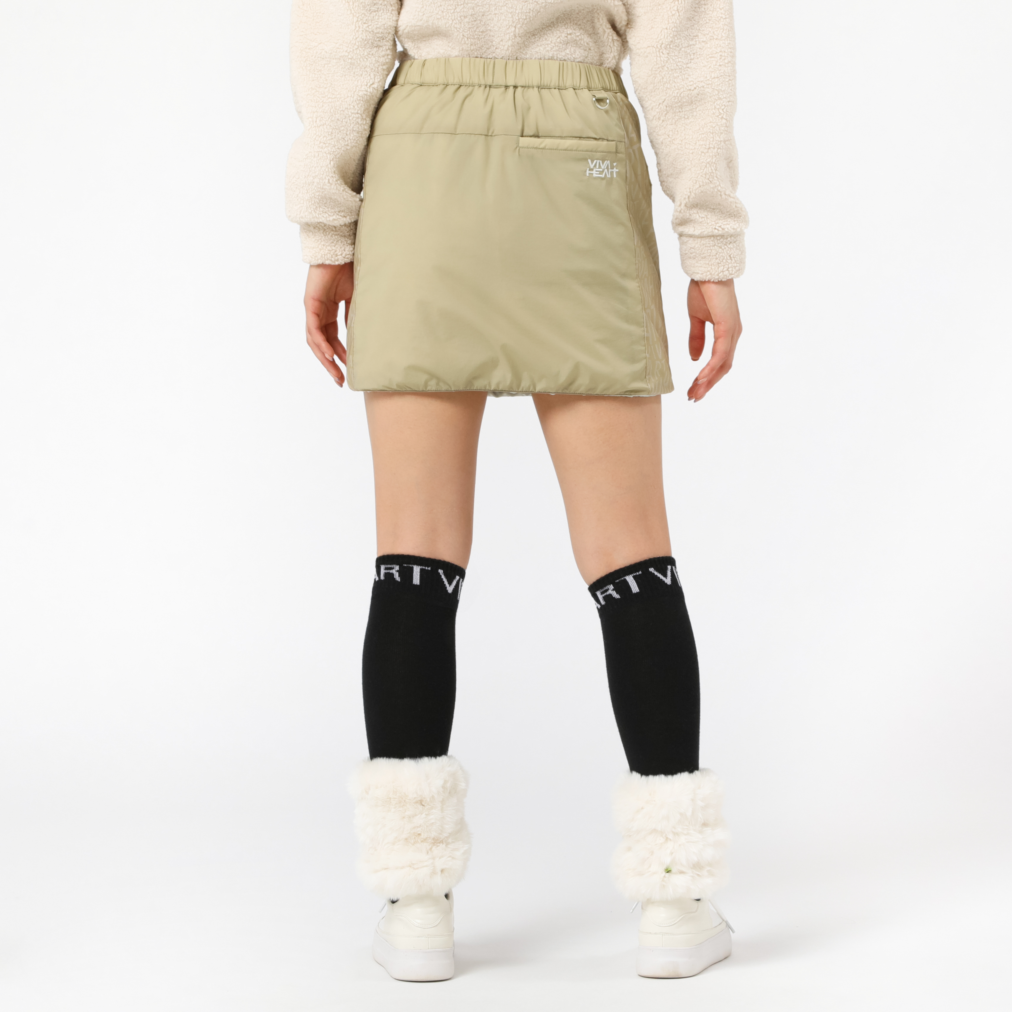 女士-彈力鋪棉短裙