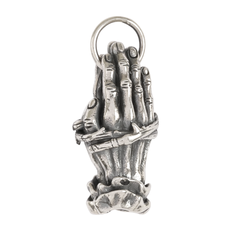 純銀吊墜，男士吊墜 祈禱手 Praying Hands；暗黑狂放之感哥德風 不含鍊子（3448）