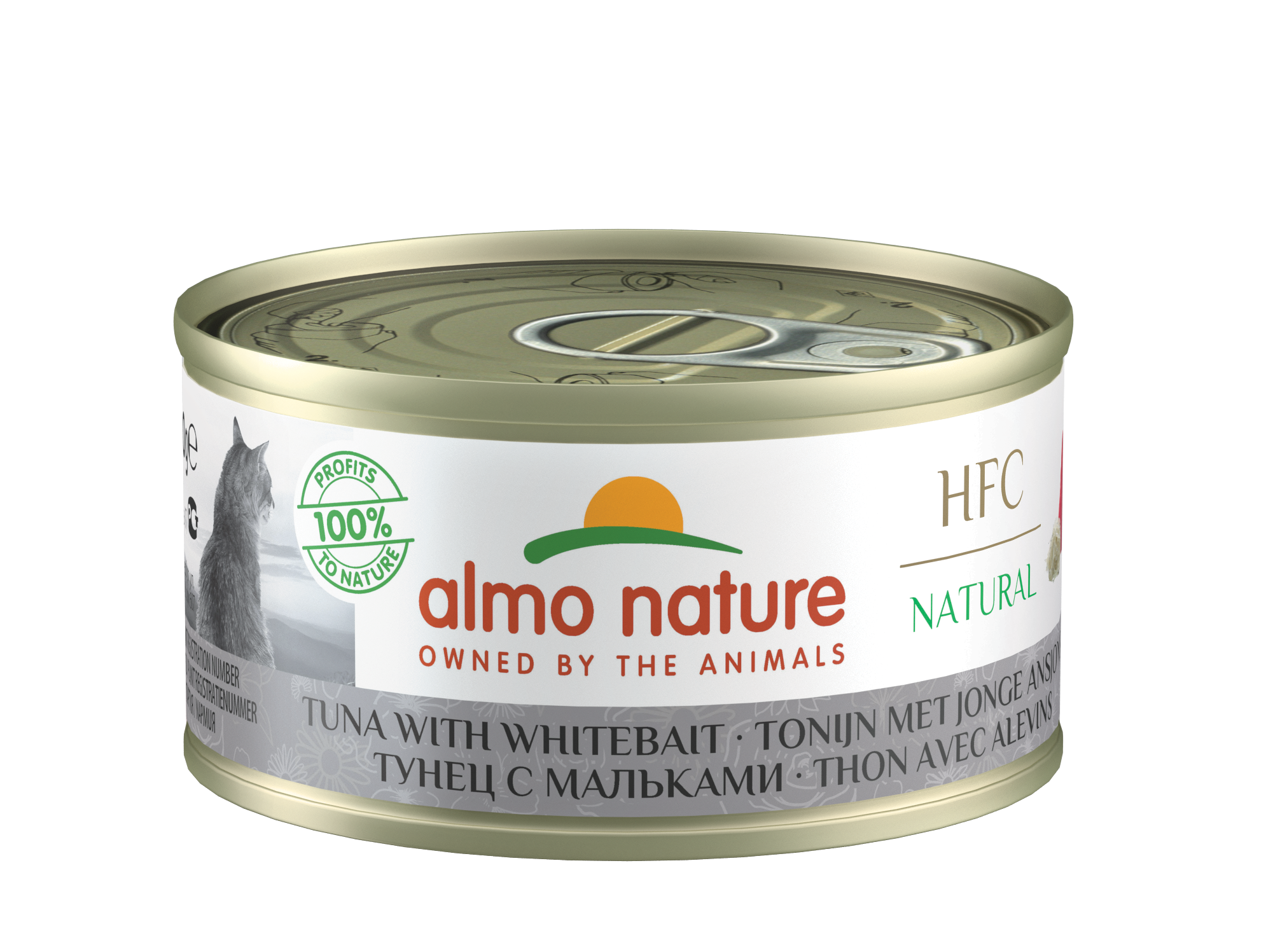 Almo Nature - HFC Natural 吞拿魚+白飯魚 Tuna with Whitebait 70g