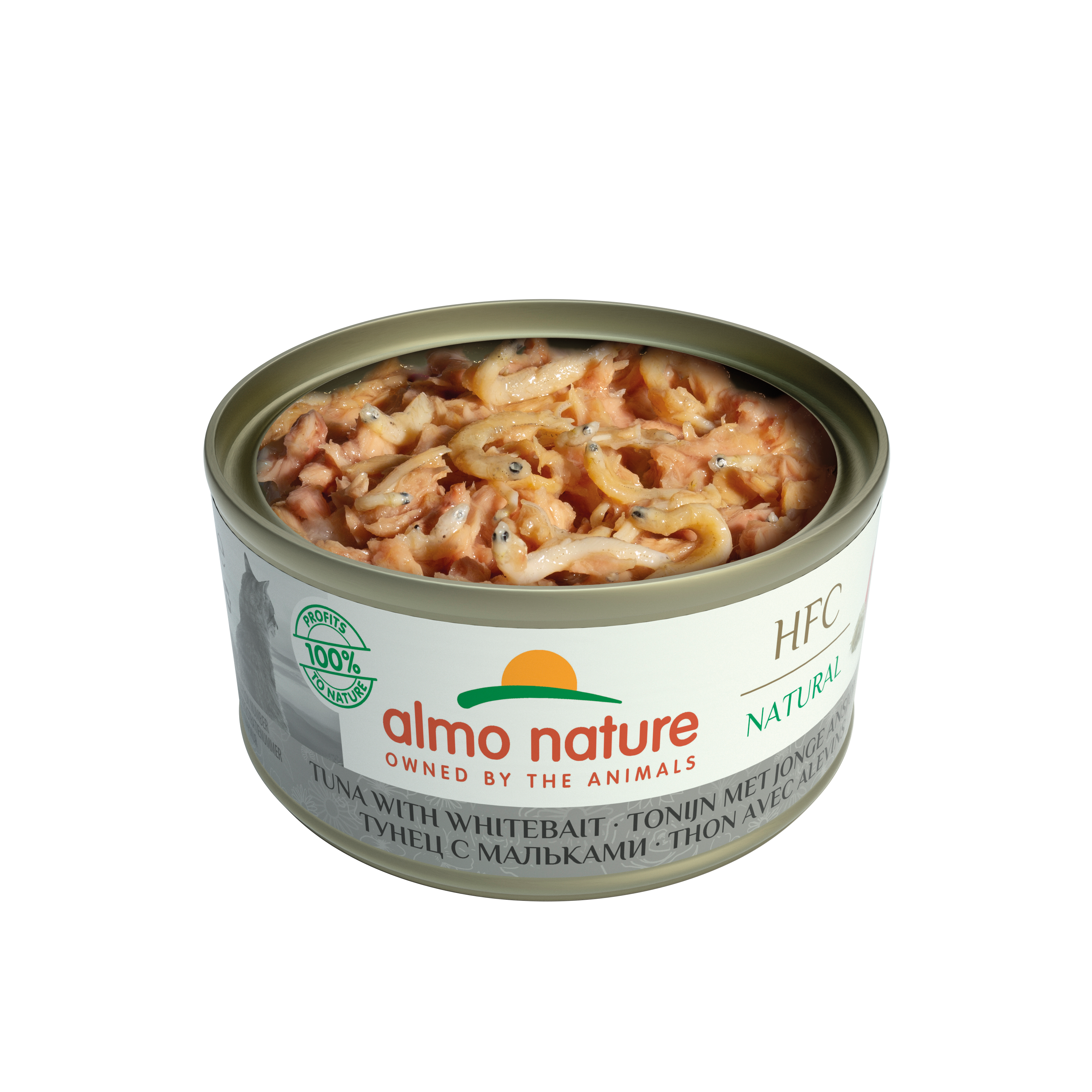 Almo Nature - HFC Natural 吞拿魚+白飯魚 Tuna with Whitebait 70g