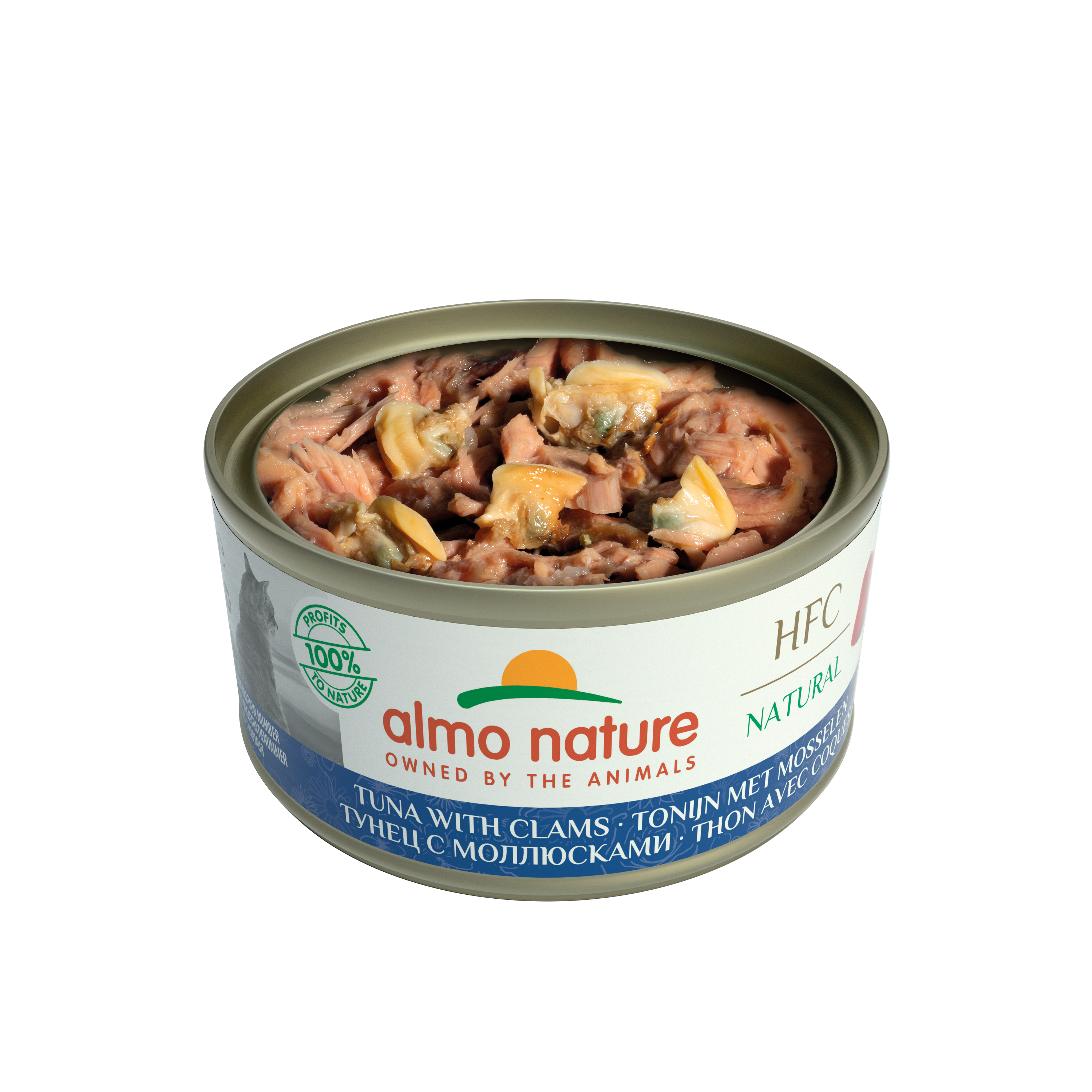 Almo Nature - HFC Natural 吞拿魚+蜆肉 Tuna with Clams 70g