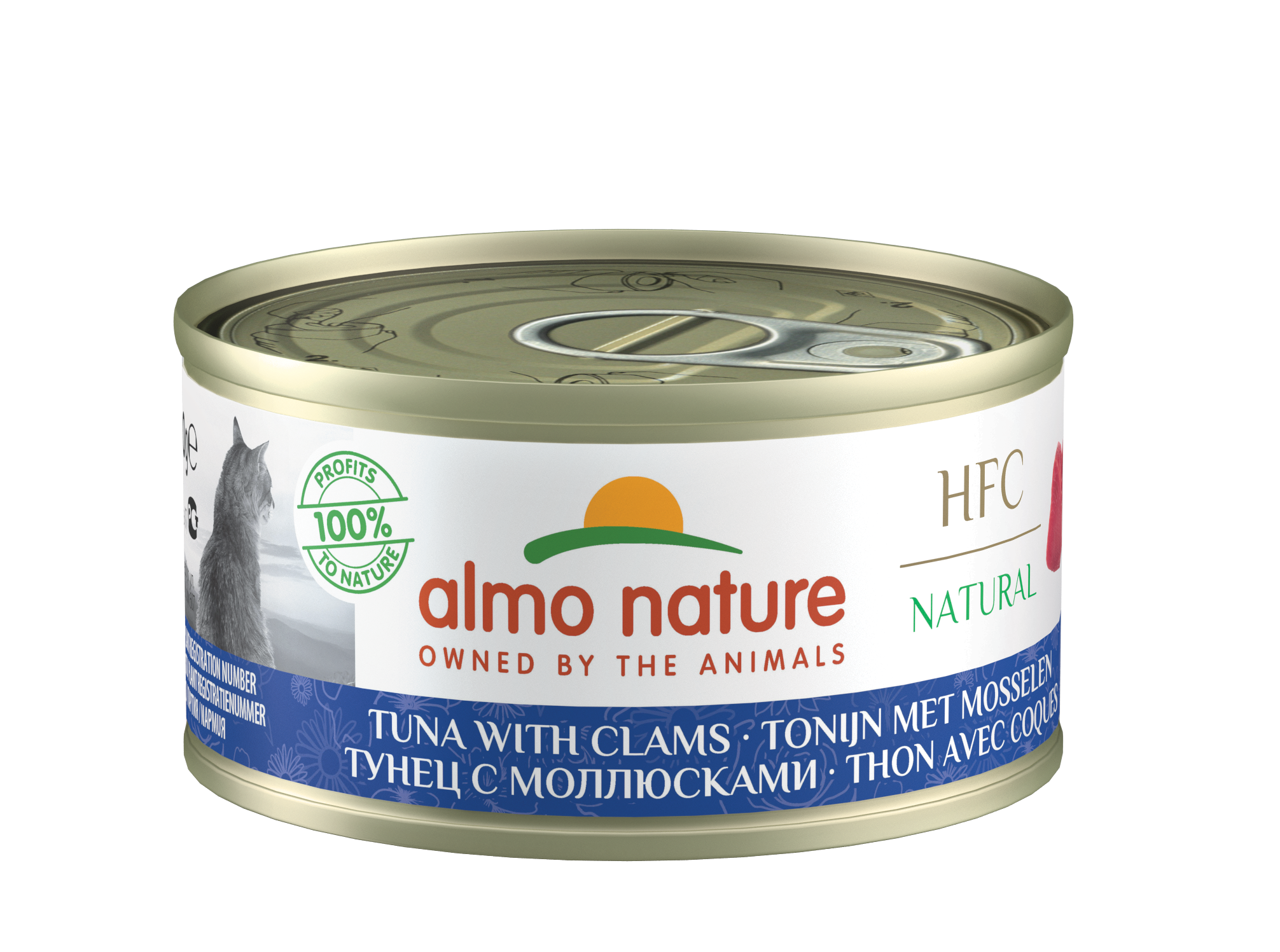 Almo Nature - HFC Natural 吞拿魚+蜆肉 Tuna with Clams 70g