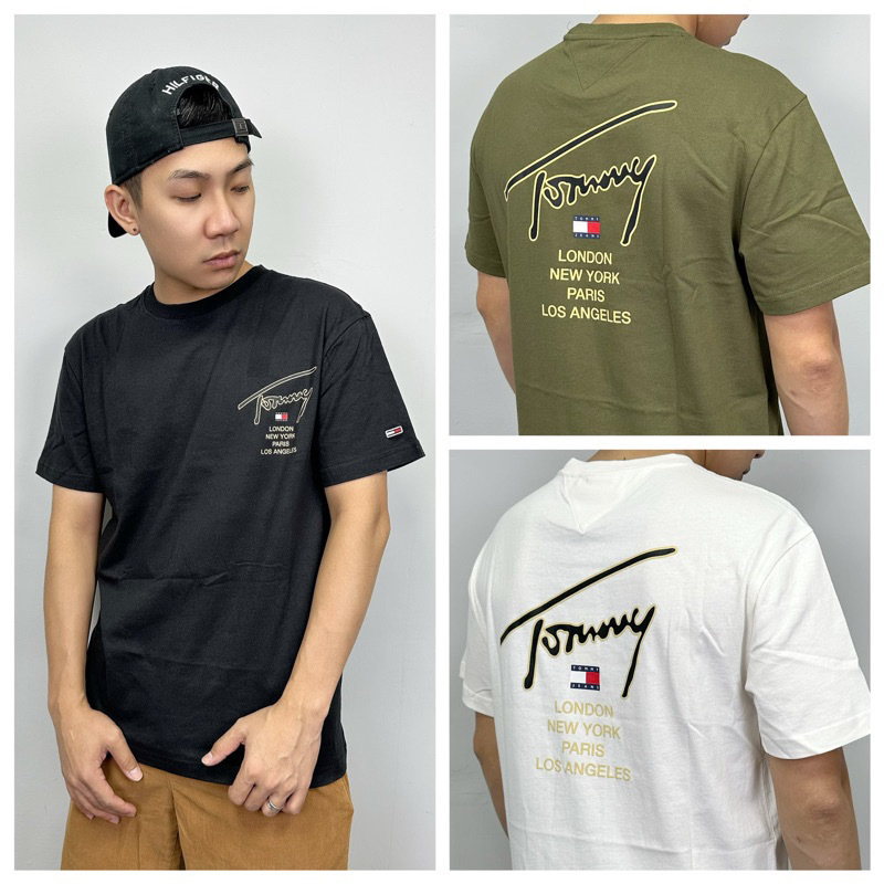 Tommy Jeans 背後草寫大字母 厚磅 短袖上衣 短T