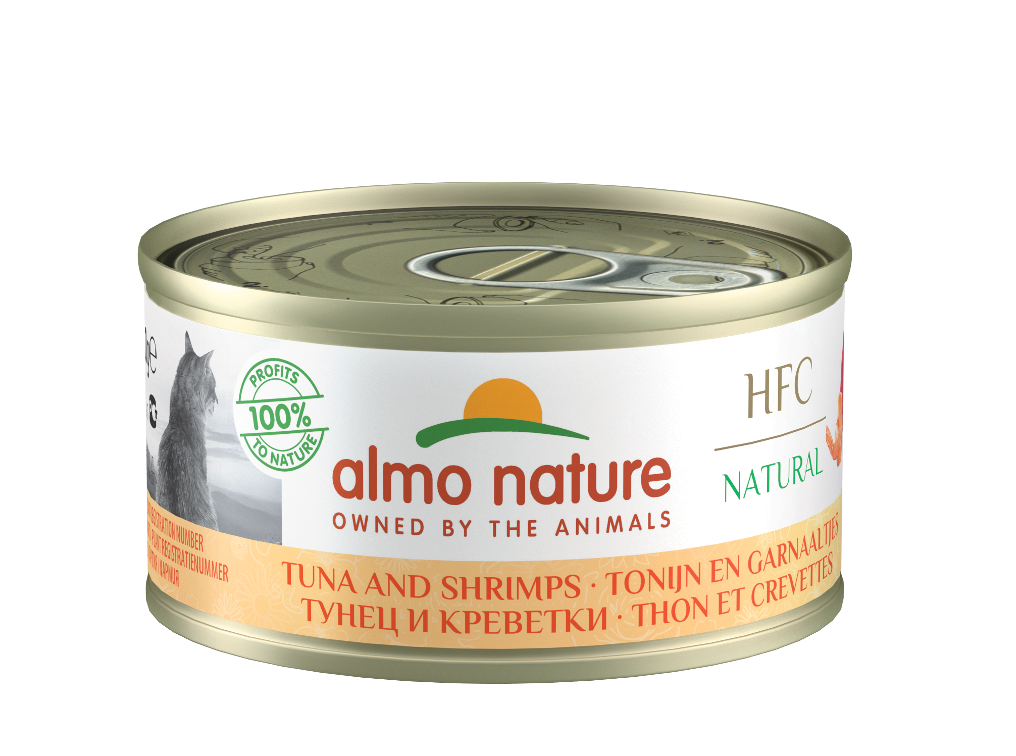 Almo Nature - HFC Natural 吞拿魚+鮮蝦 Tuna with Shrimps 70g