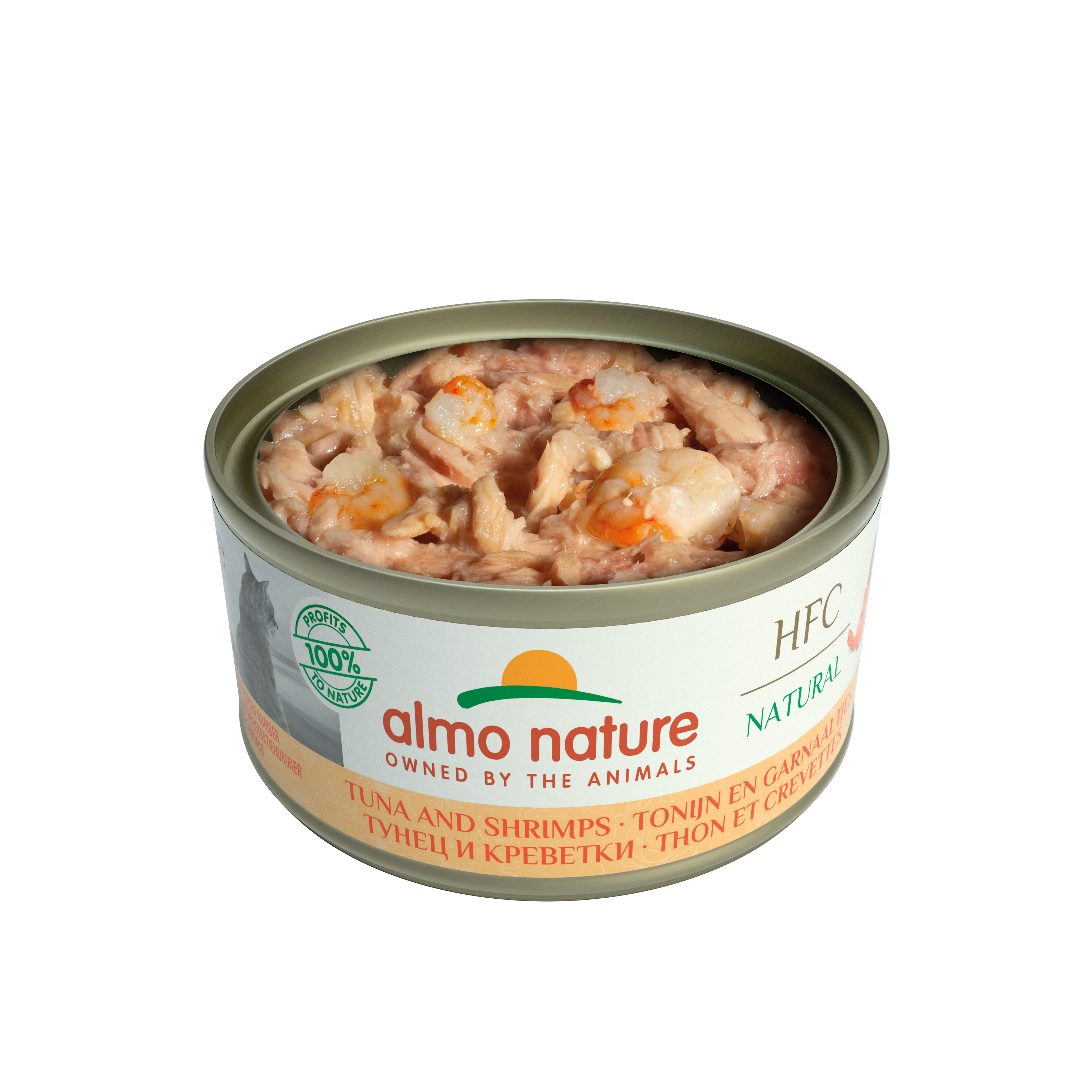 Almo Nature - HFC Natural 吞拿魚+鮮蝦 Tuna with Shrimps 70g