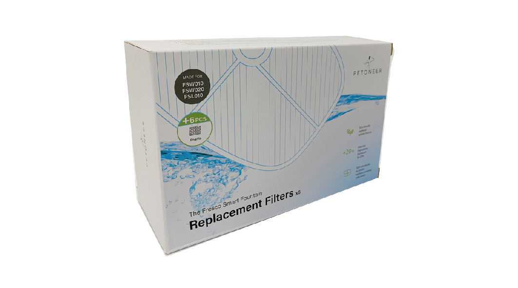 Petoneer - 抑菌環保過濾芯片6片裝(新版)