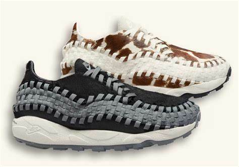 【Luxury】 NIKE AIR FOOTSCAPE 編織鞋 黑灰馬毛 FB1959-001 長頸鹿紋 奶牛紋 鬃毛男女 Black and Smoke Grey Natural and Brown