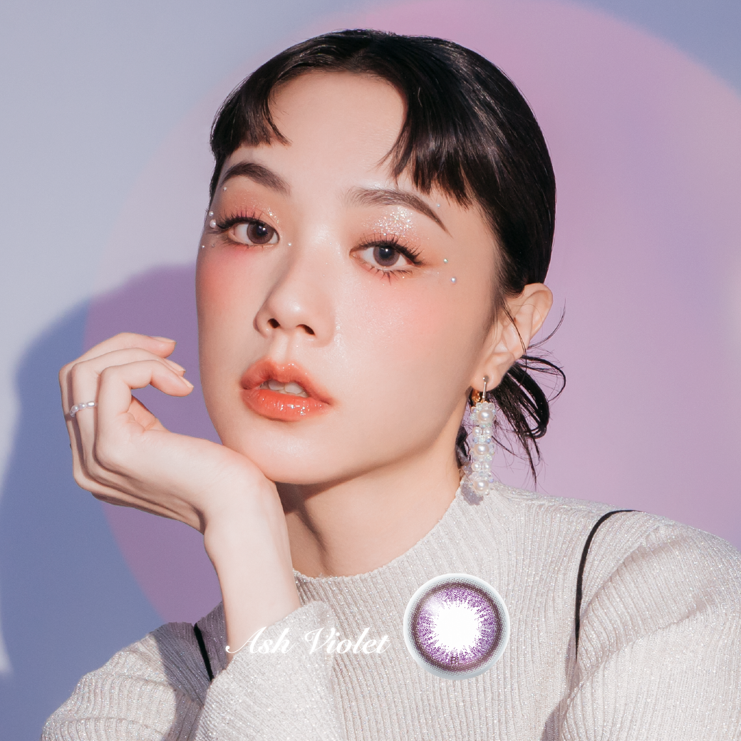 博士倫蕾絲炫眸暮光系列彩色日拋(10片) 暮夜紫