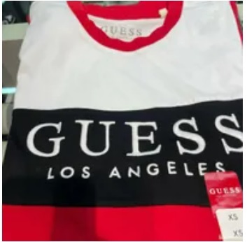 [S] GUESS LIAM LOGO BLOCK CREW,VARSITY RED, XBVI46KAK90 (SGU429)